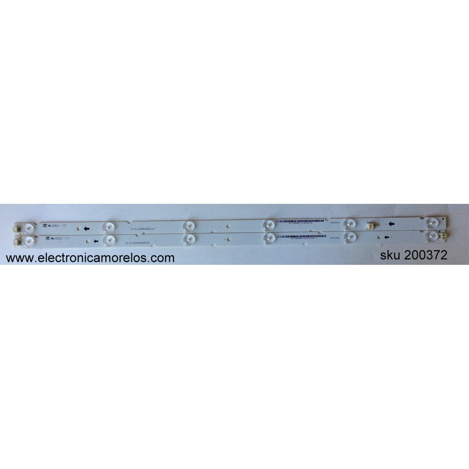 KIT DE LED PARA TV / CHI MEI  / IC-D-VZAA32D211A / IC-D-VZAA32D211B / IC-D-VZAA32D211C / MODELO E320-B0